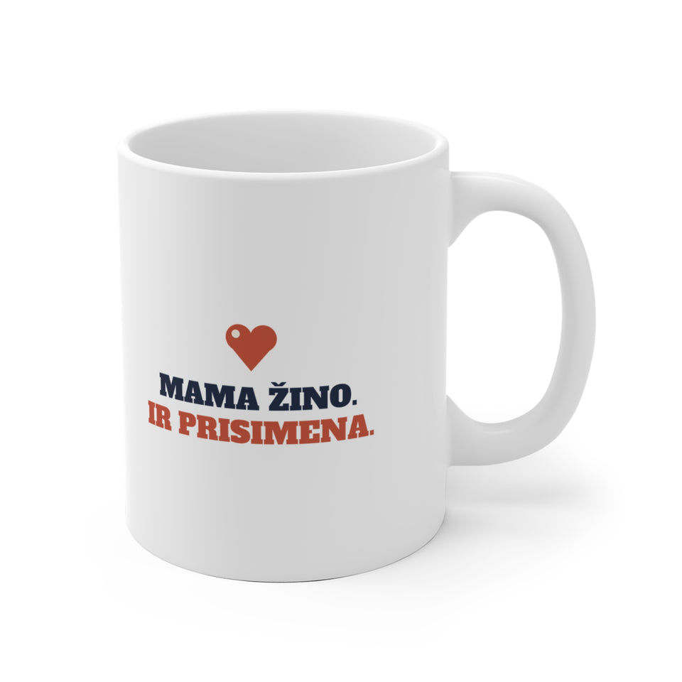 Puodelis „Mama žino. Ir prisimena“