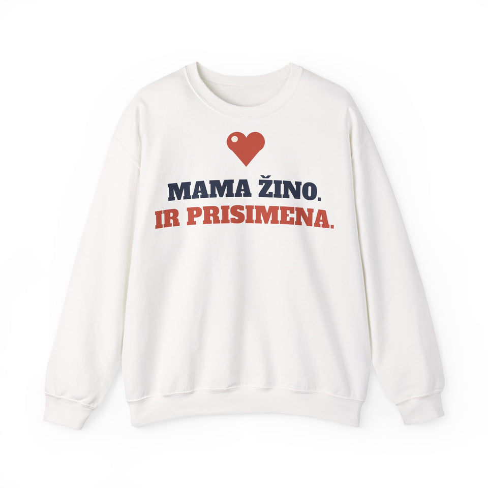 Džemperis „Mama žino. Ir prisimena“