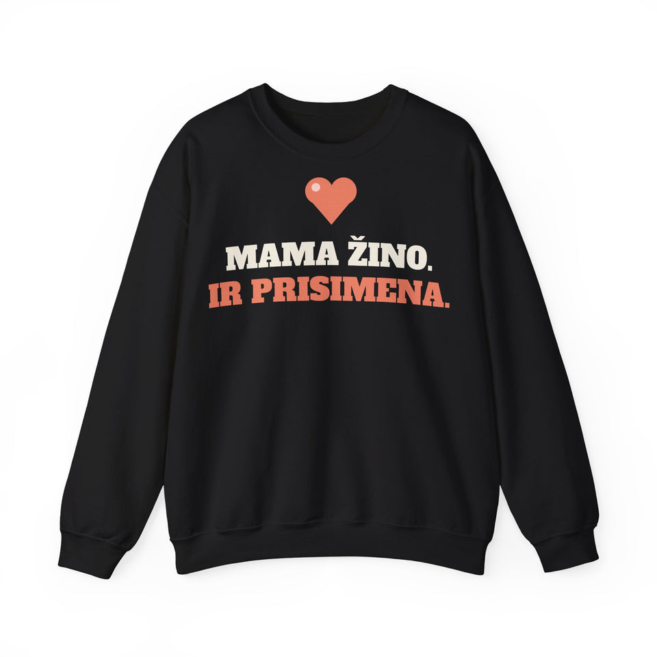 Džemperis „Mama žino. Ir prisimena“