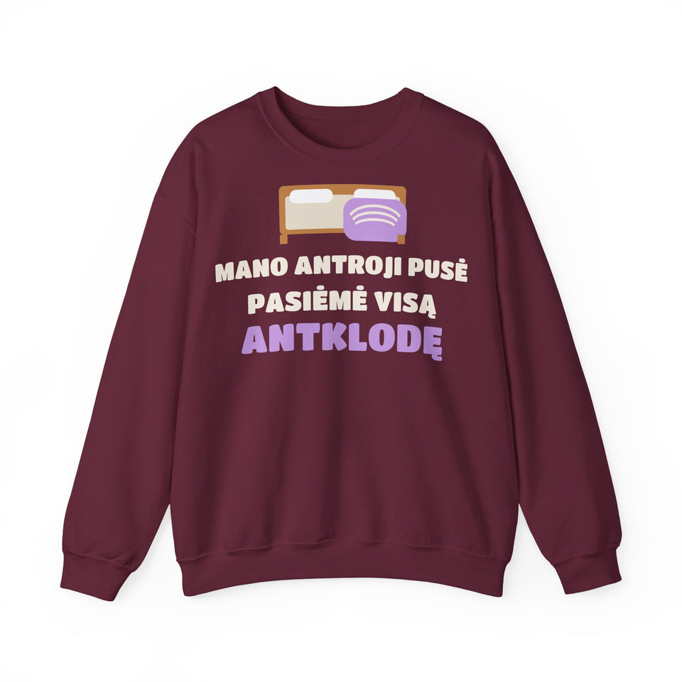 Džemperis „Mano antroji pusė pasiėmė visą antklodę“
