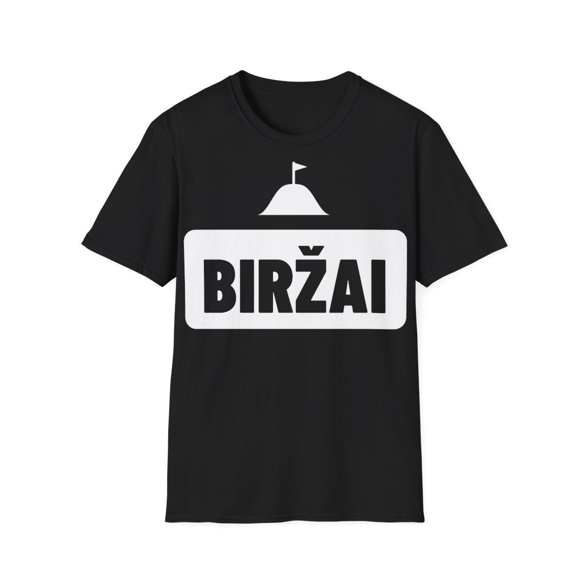 Biržai — Marškinėliai; maketas 1, vaizdas iš priekio