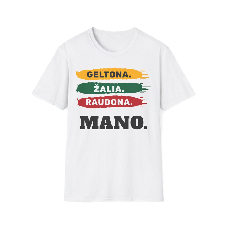Marškinėliai „Geltona. Žalia. Raudona. Mano.“ – nuotrauka 1