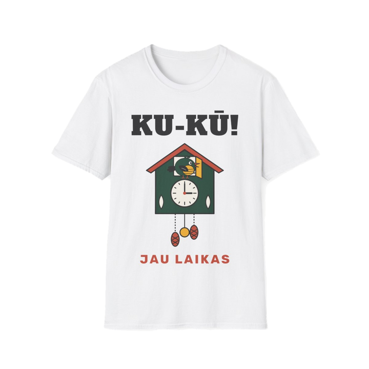 Marškinėliai „Ku-kū! Jau laikas“ – nuotrauka 1