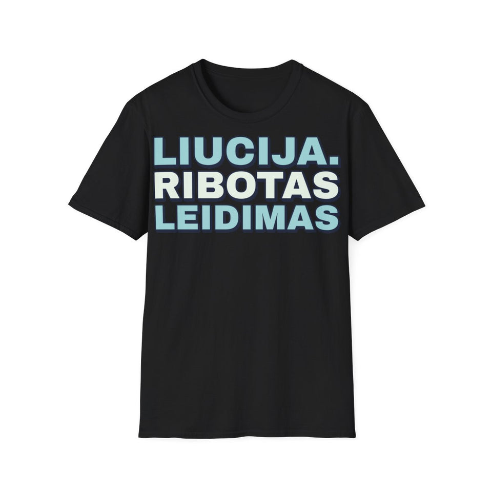 Liucija. Ribotas leidimas — Marškinėliai; maketas 1, vaizdas iš priekio