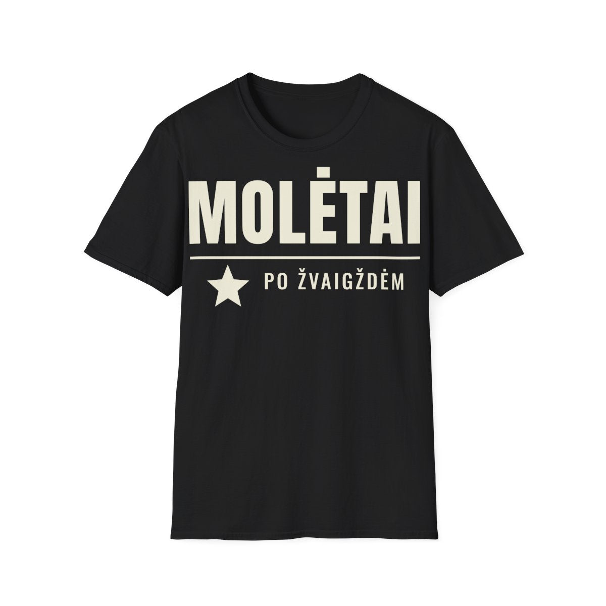 Molėtai — Marškinėliai; maketas 1, vaizdas iš priekio