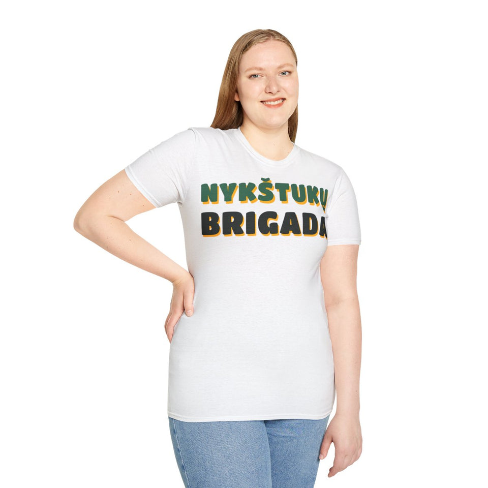 Nykštukų brigada – marškinėliai, ant modelio