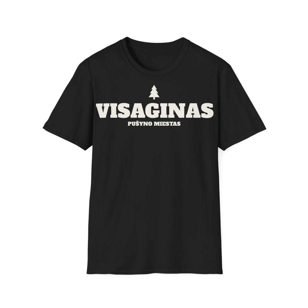 Visaginas — Marškinėliai; maketas 1, vaizdas iš priekio