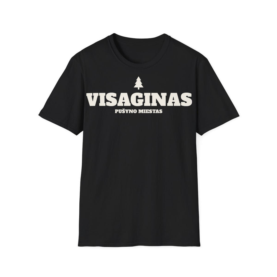 Visaginas — Marškinėliai; maketas 1, vaizdas iš priekio