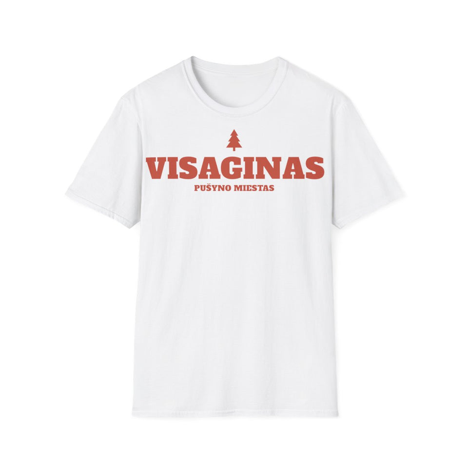 Visaginas — Marškinėliai; maketas 2, vaizdas iš priekio