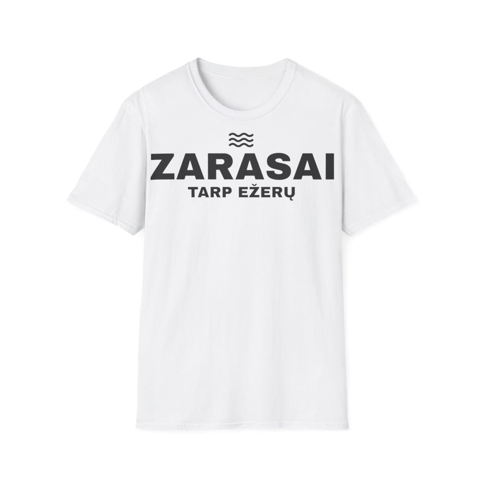 Zarasai — Marškinėliai; maketas 2, vaizdas iš priekio