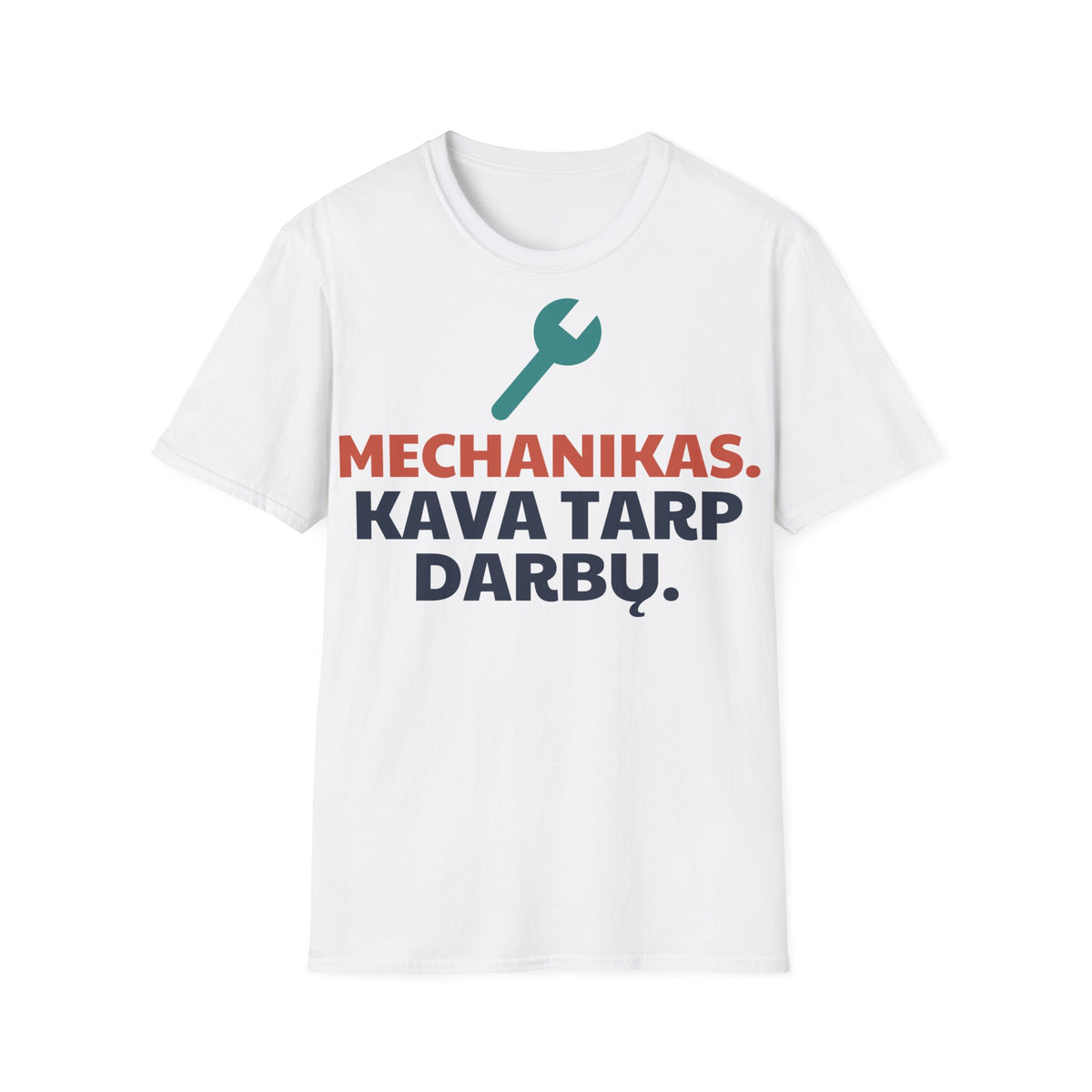 Marškinėliai „Mechanikas. Kava tarp darbų.“