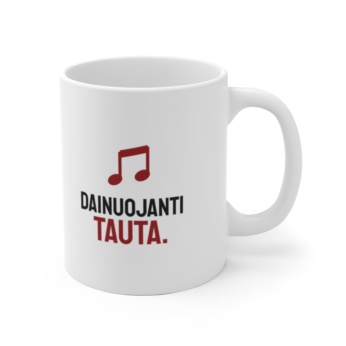 Dainuojanti tauta — Puodelis; maketas 1, vaizdas iš priekio