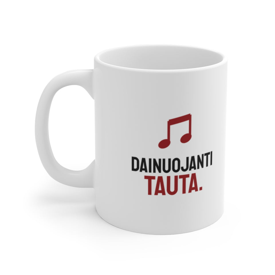 Dainuojanti tauta — Puodelis; maketas 2, vaizdas iš priekio