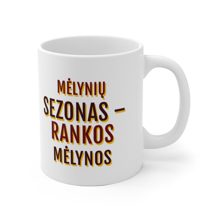 Mėlynių sezonas – rankos mėlynos