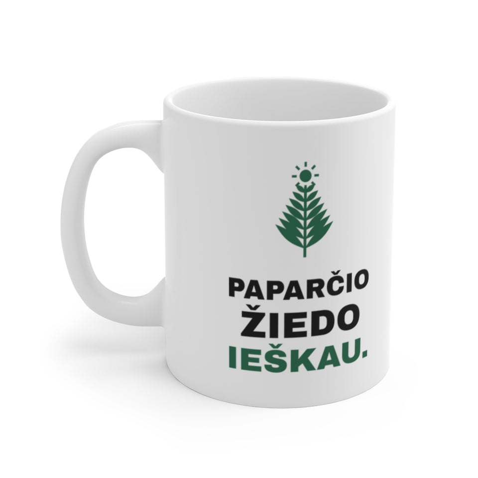 Paparčio žiedo ieškau — Puodelis; maketas 2, vaizdas iš priekio