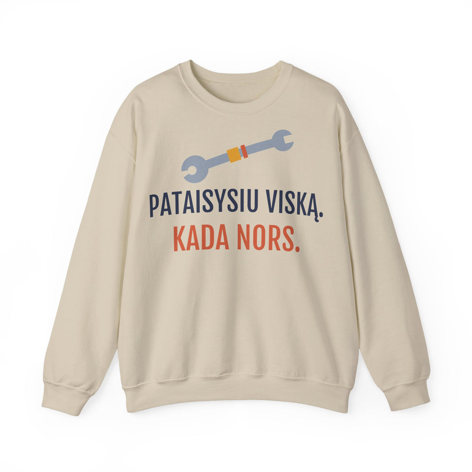 Pataisysiu viską. Kada nors.