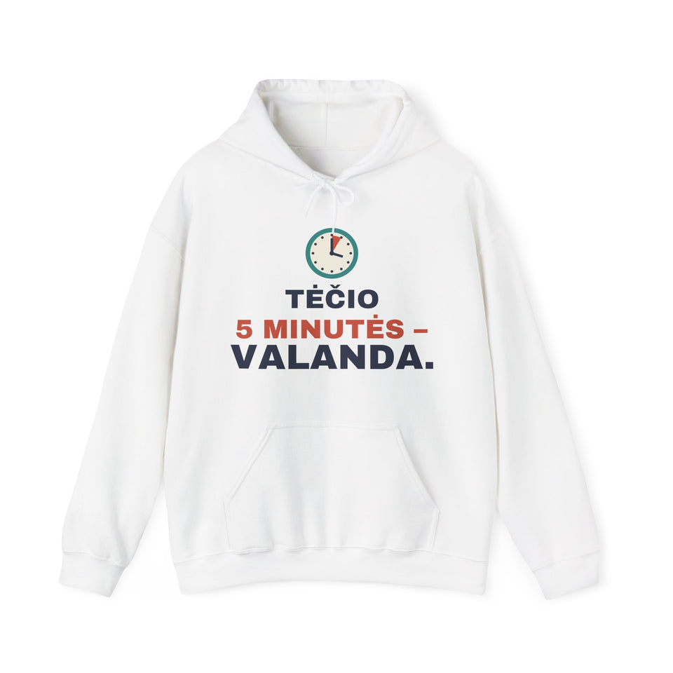 Džemperis su gobtuvu „Tėčio 5 minutės – valanda.“