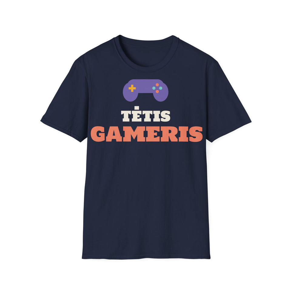 Marškinėliai „Tėtis gameris“