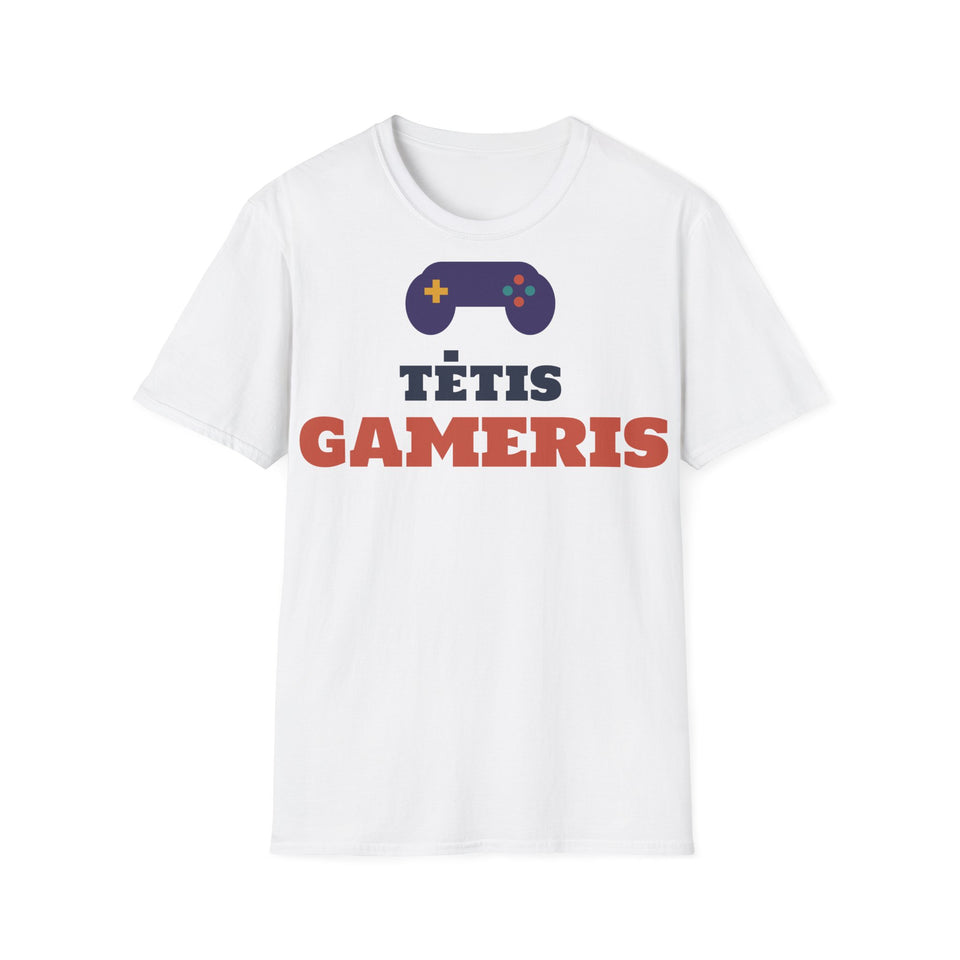 Marškinėliai „Tėtis gameris“