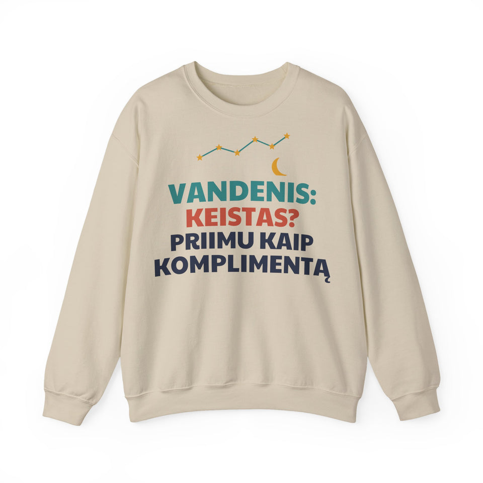 Džemperis „Vandenis: keistas? Priimu kaip komplimentą“