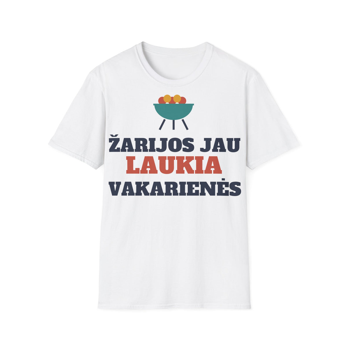 Marškinėliai „Žarijos jau laukia vakarienės“