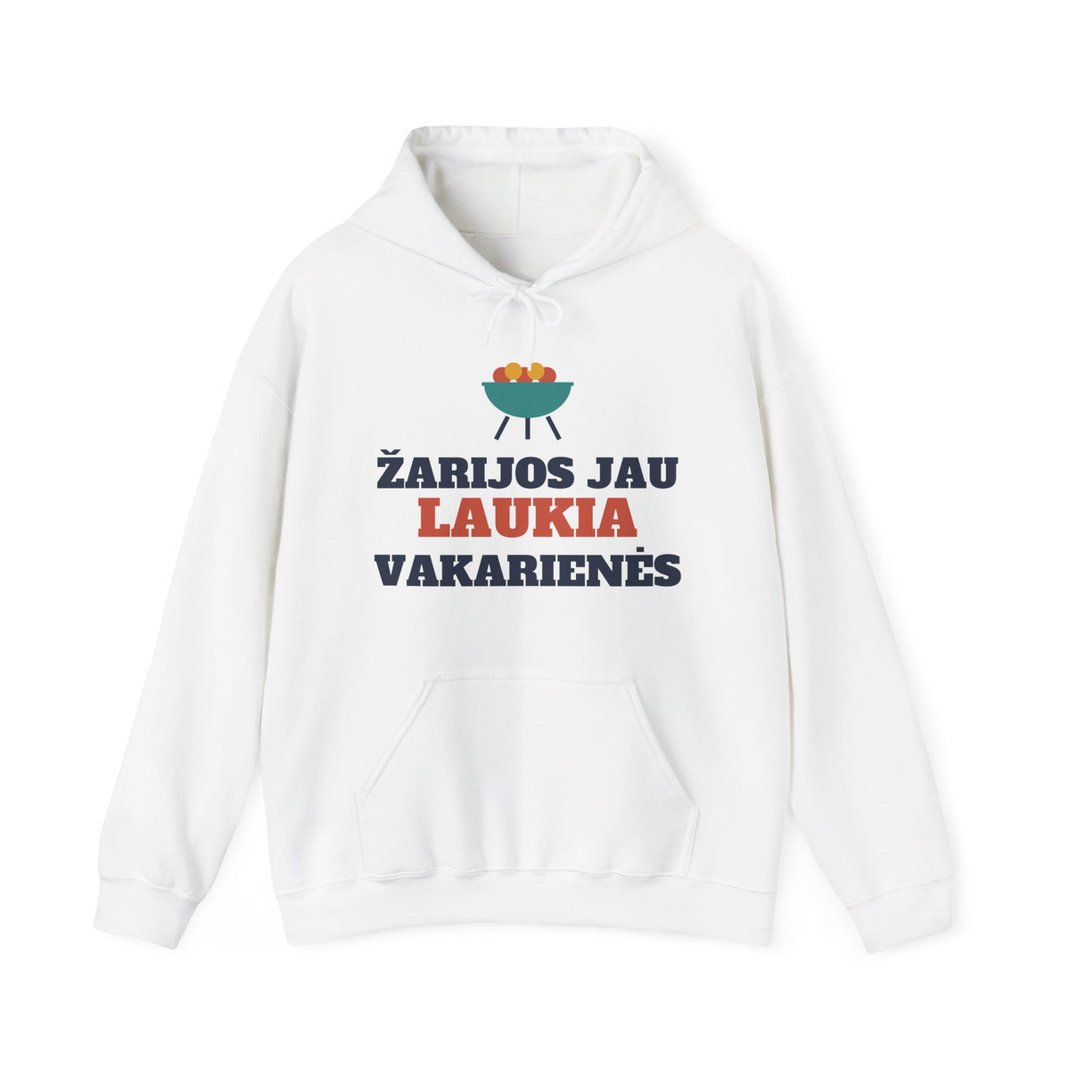Džemperis su gobtuvu „Žarijos jau laukia vakarienės“